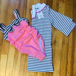 Janie and jack bathing suit and cover up